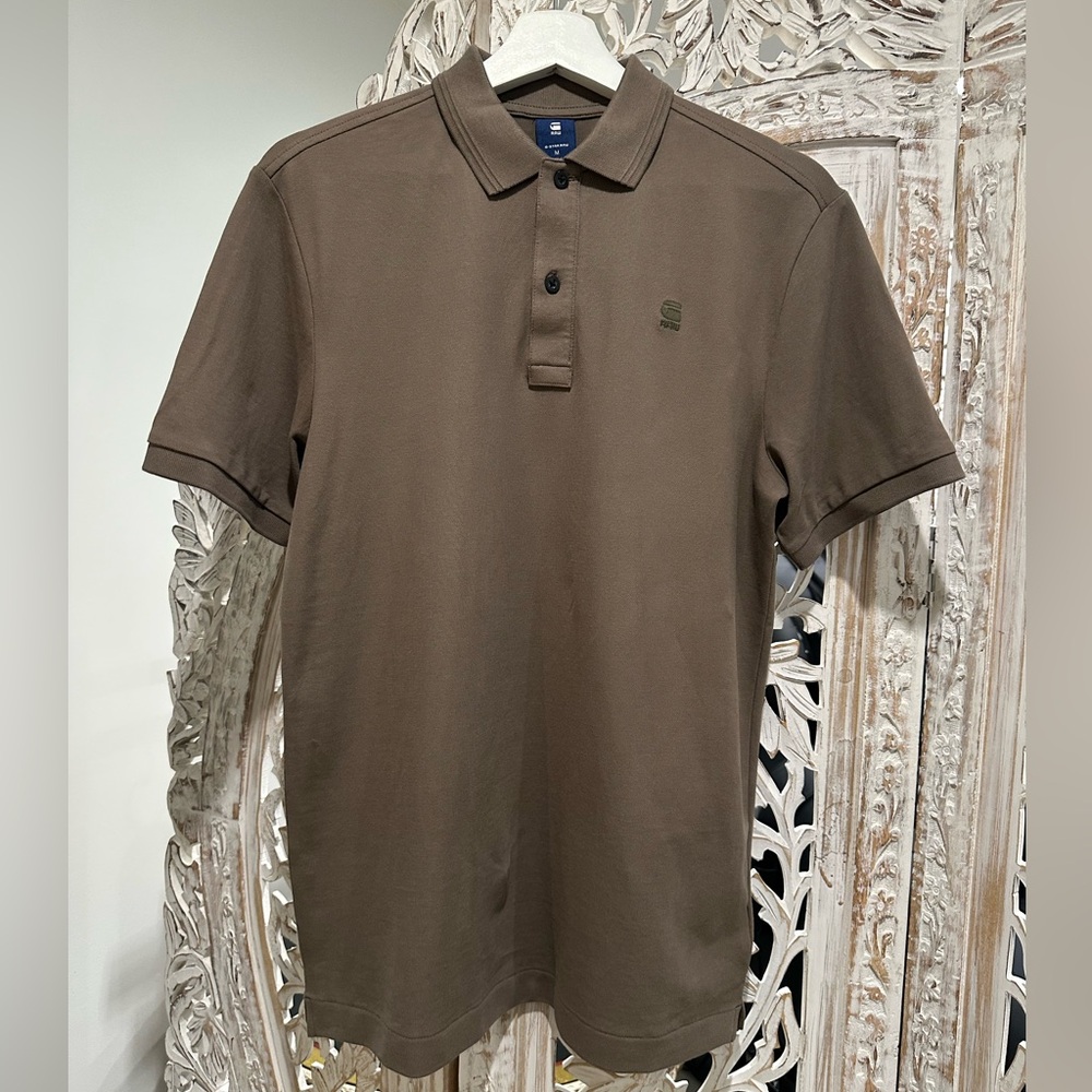G-Star Classic Brown Short-Sleeve Polo
